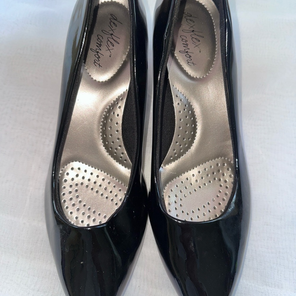 Dexflex Comfort Black Patent Heels size 9 #4